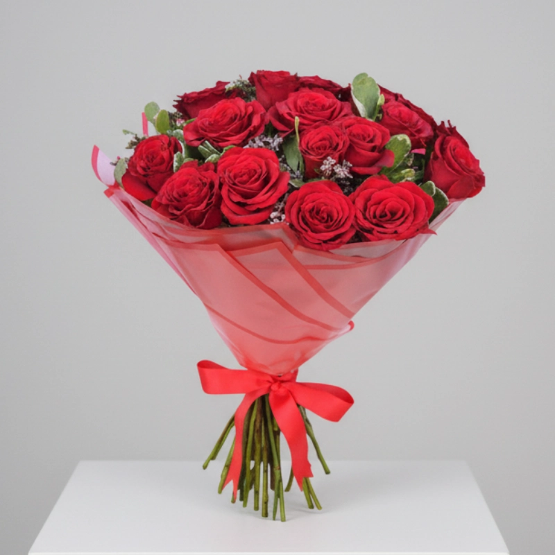 Heavenly Red Roses Bouquet